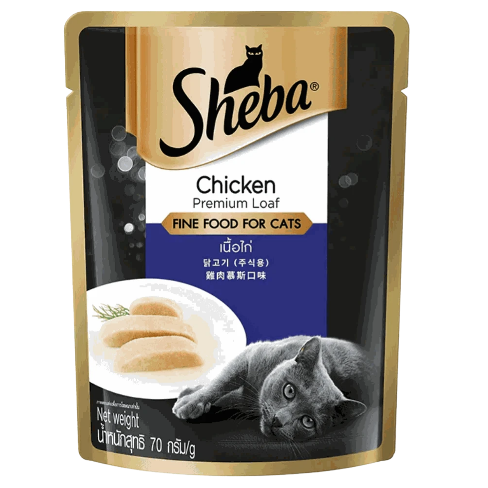 Sheba Premium Cat Food Chicken 70g