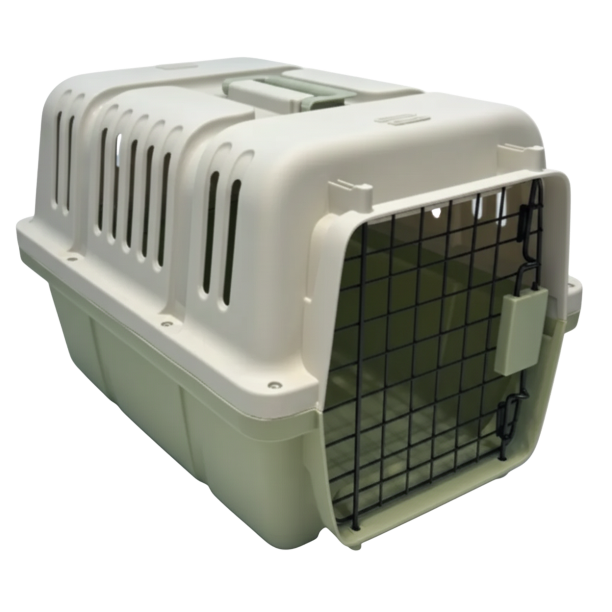 Naomi Pet Crate Green- With Bowl and Plastic Pad 50*34.5*34cm Petfast.shop Naomi Carriers & Travel Accessories Cat Dog Kitten Puppy Supplies petfast.shop Egypt PNA3394S1100.00