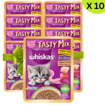 BUY 9 + 1 FREE Whiskas Wet food Kitten Tasty Mix Gravy with Chicken,Tuna & Sweet Potato 70g Petfast.shop Whiskas Bundles Cat Exclude Food Wet Food petfast.shop Egypt 990.00