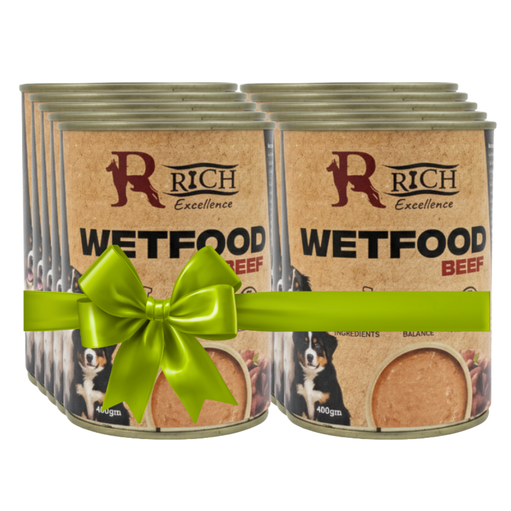 Buy 9 Get 1 Free Rich Excellence Dog Beef Can 400g Petfast.shop Rich Bundles Dog Exclude Food Wet Food petfast.shop Egypt PBU4927S Default Title 450.00