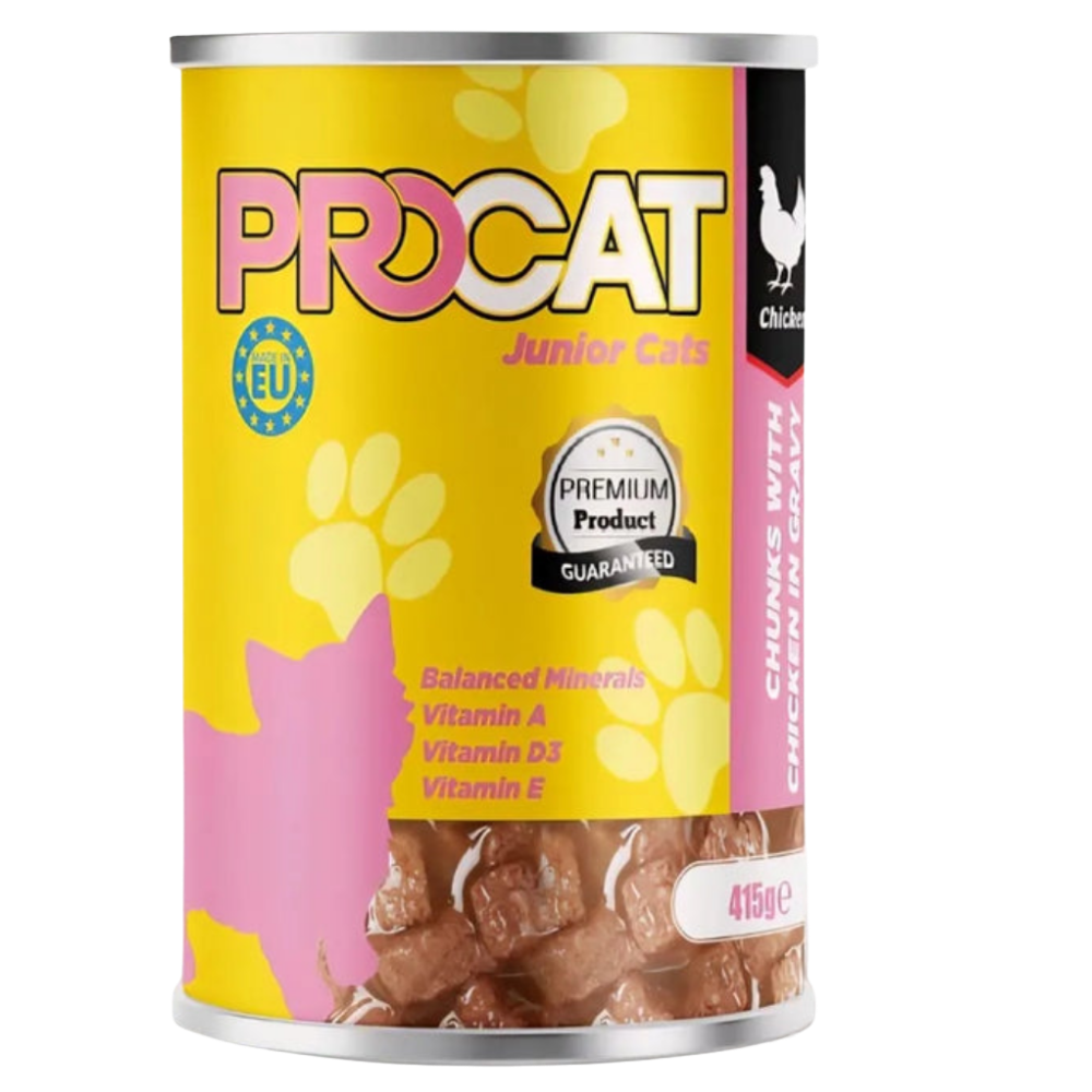 Procat Wet Food For Junior Cats Chicken 415G Petfast.shop ProCat Best Selling Cat Food Wet Food petfast.shop Egypt PPR4586S Default Title 75.00