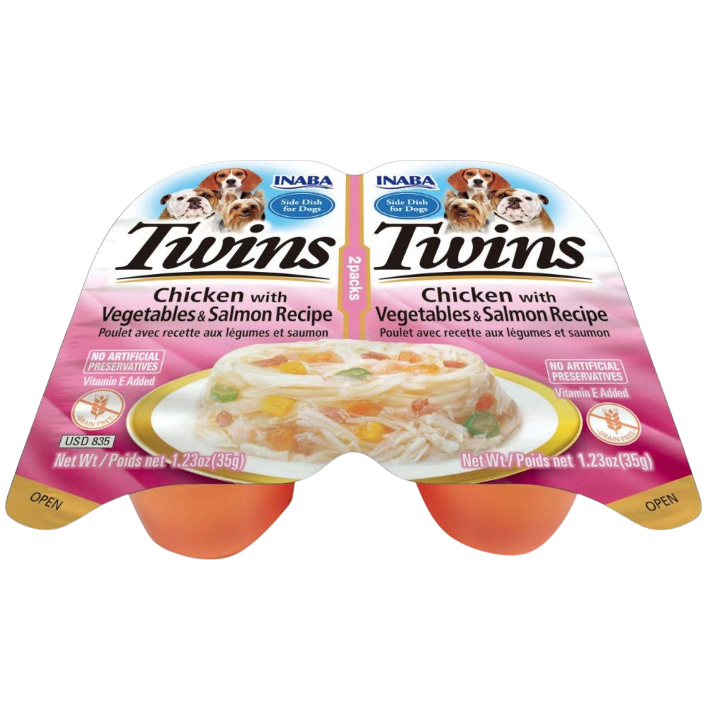 Twins Chicken with Vegetables & Salmon for dogs 70g Petfast.shop Twins Dog Exclusive Food Wet Food petfast.shop Egypt PTW3610S Default Title 180.00