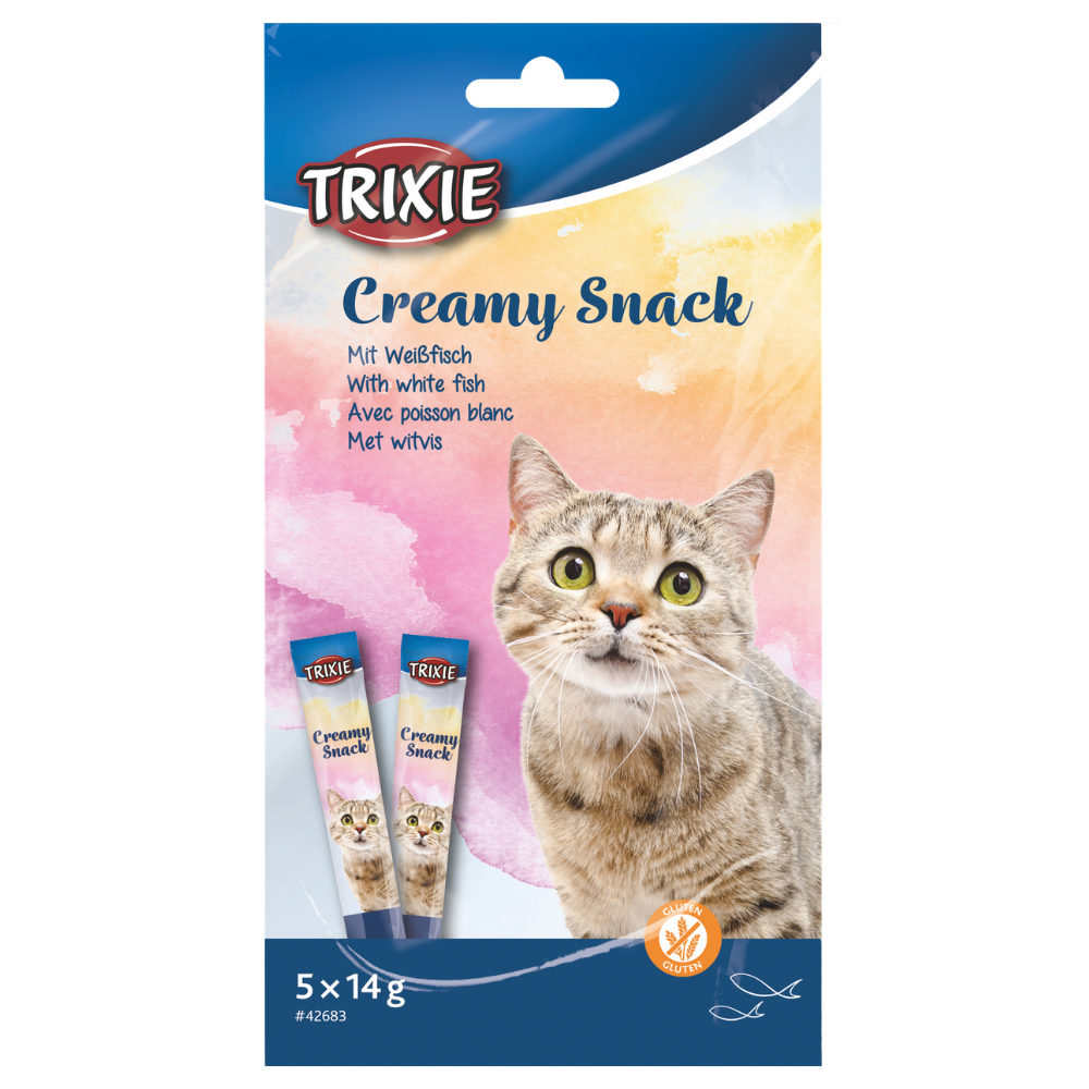 Trixie Creamy Snacks For Cat With White Fish 5*14 G Petfast.shop Trixie Cat Creamy Treat Treats petfast.shop EgyptDefault Title 375.00