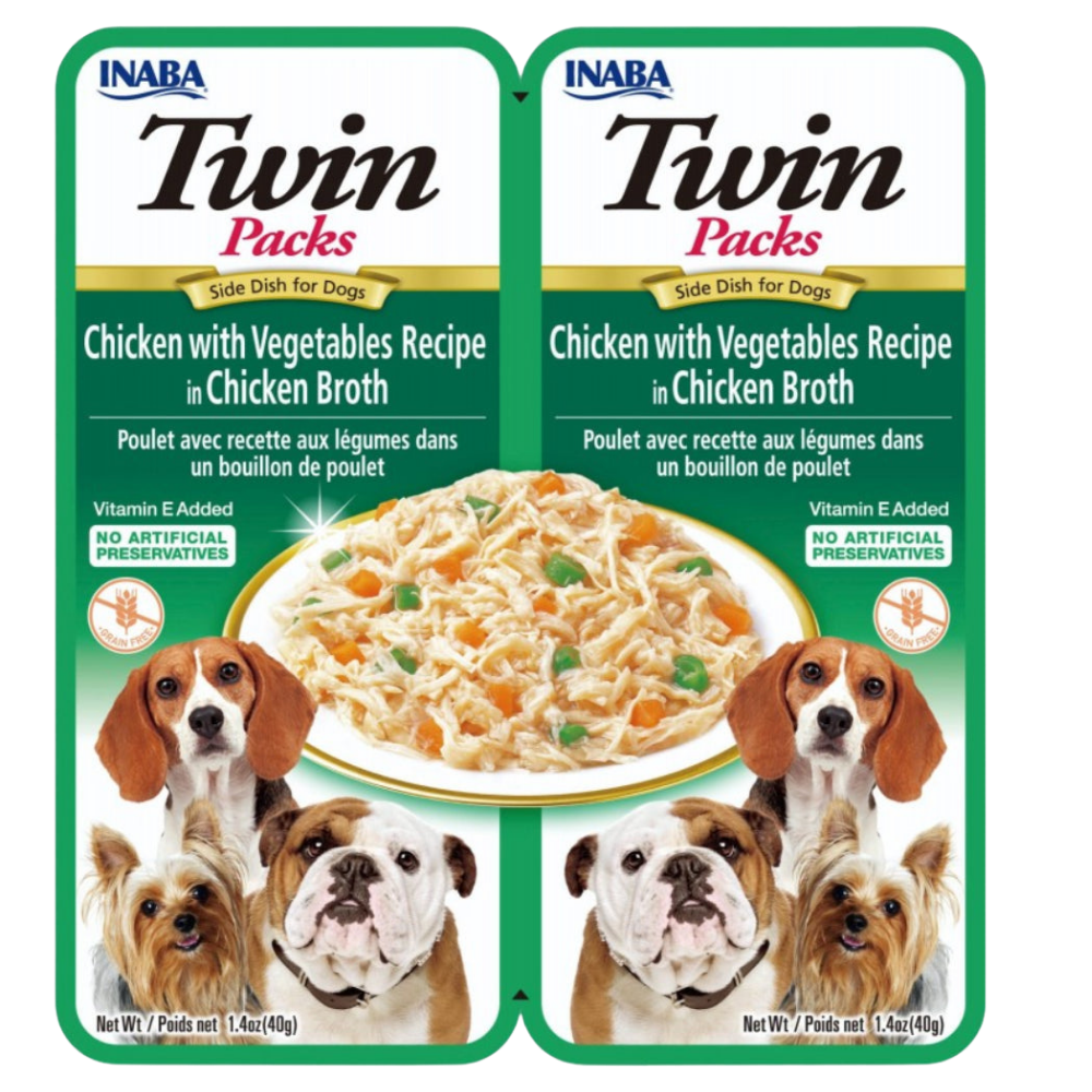 Twins Packs Chicken with Vegetables for dogs 80g