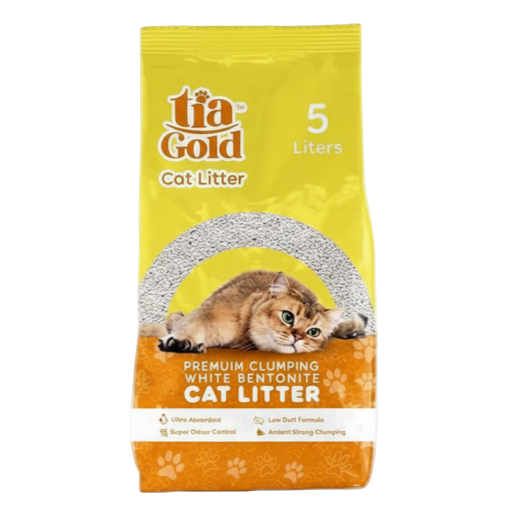 TIA GOLD CAT LITTER CLUMPING LEMON 5L Petfast.shop Tia Gold Box & Accessories & Litter Cat Egypt Brand Kitten Litter petfast.shop Egypt PTI2874S Default Title 75.00