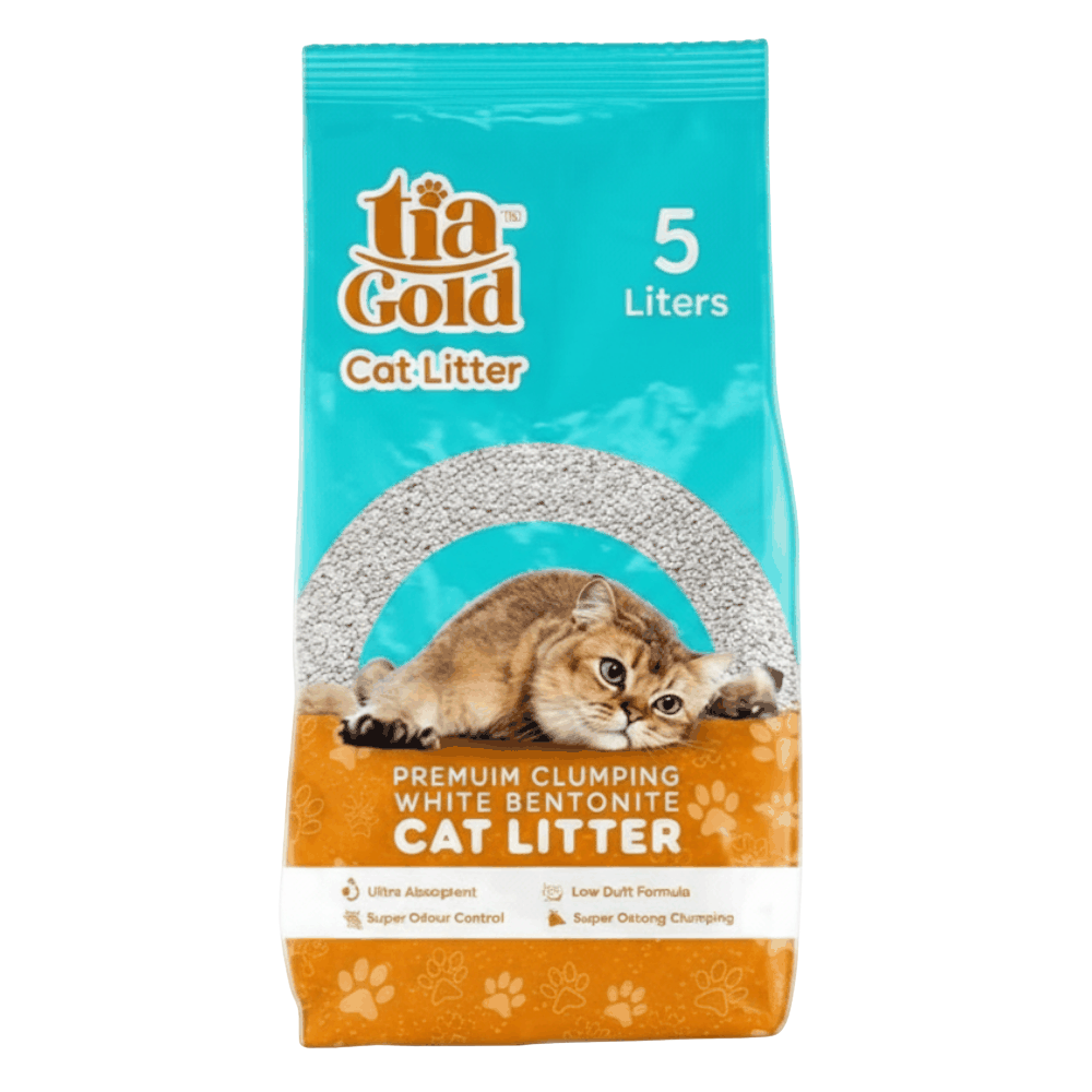 TIA GOLD CAT LITTER CLUMPING GREEN APPLE 5L