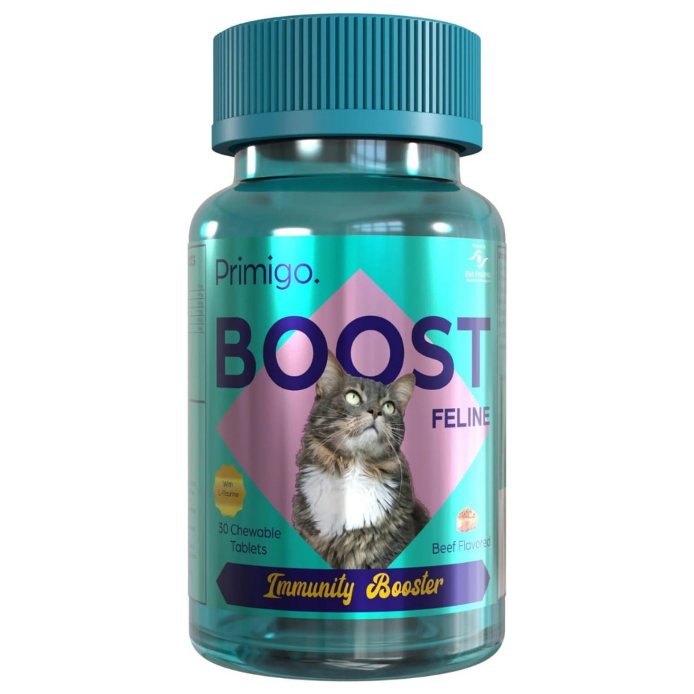 Premigo Boost Feline Cat Immunity Booster, Beef Flavored 30 Chewable Tablets Petfast.shop eva pharma Cat Pharmacy Vitamins & Supplements petfast.shop EgyptDefault Title 390.00