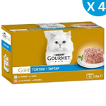 4X GOURMET Purina Gold With Tuna And Salmon 4x85g