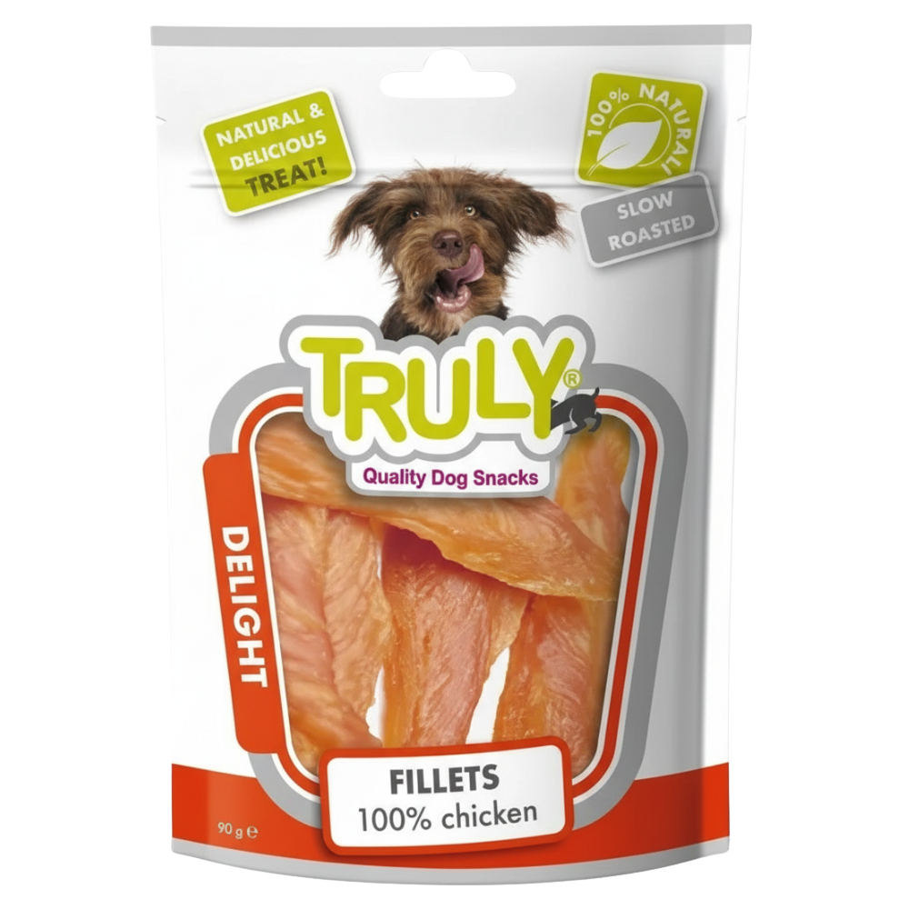 Truly Dog Snacks Delight Fillets 100% Chicken 90g