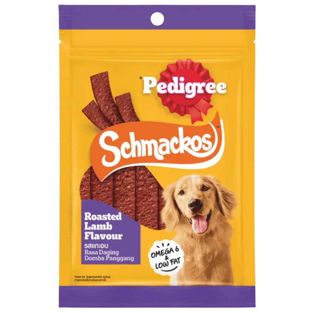 Pedigree Treat For Dogs Schmackos Roasted Lamb Flavour 70G Petfast.shop Pedigree Chewy Treat Dog Exclusive Food Treats petfast.shop Egypt PPE4751S Default Title 375.00