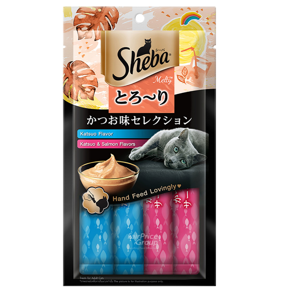 Sheba Creamy Katsuo&Salmon Flavor 4Pcs Petfast.shop Sheba Cat Creamy Treat Exclusive Treats petfast.shop Egypt PSH4442S Default Title 210.00