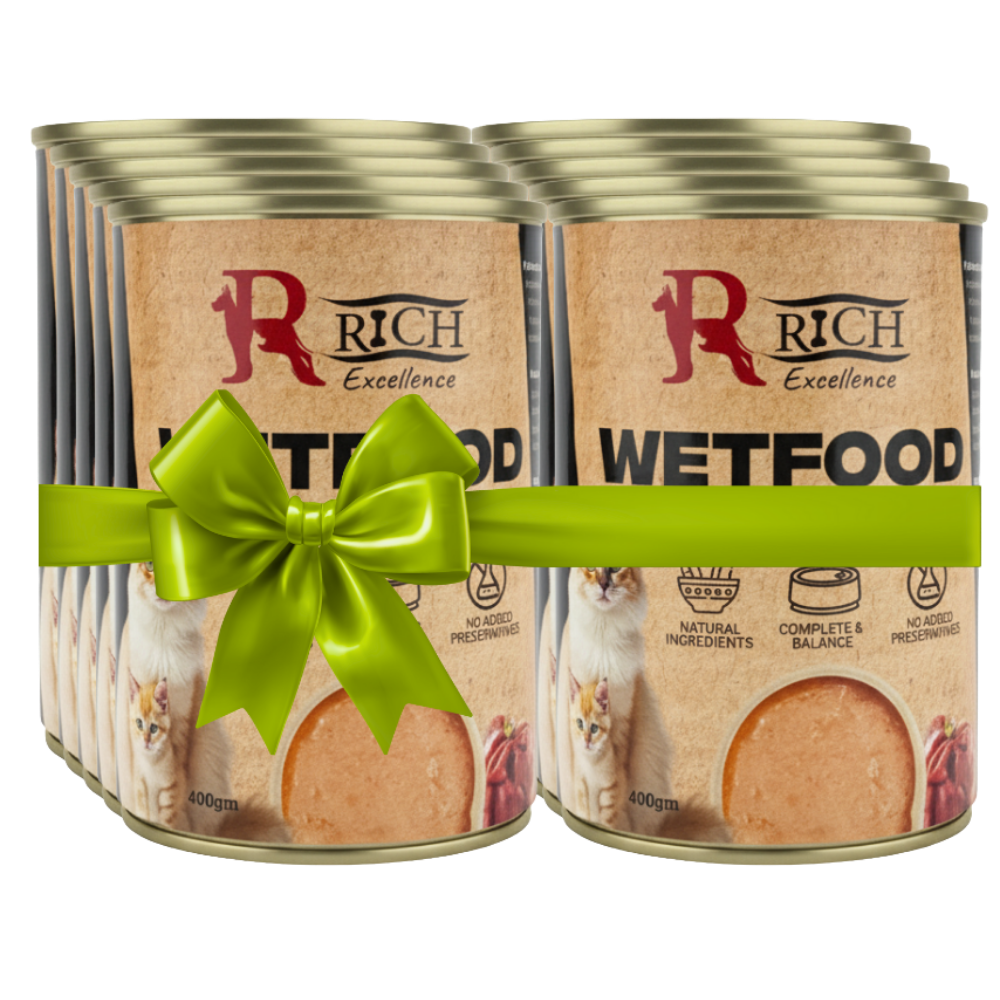 Buy 9 Get 1 Free Rich Excellence Cat Beef Can 400g Petfast.shop Rich Bundles Cat Exclude Food Wet Food petfast.shop Egypt PBU4924S Default Title 450.00