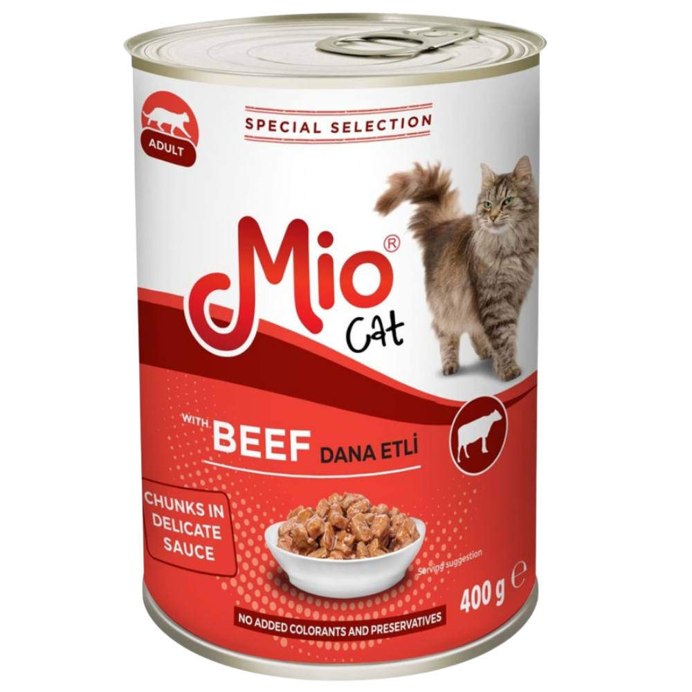 Mio Cat Wet Food with Beef 400g