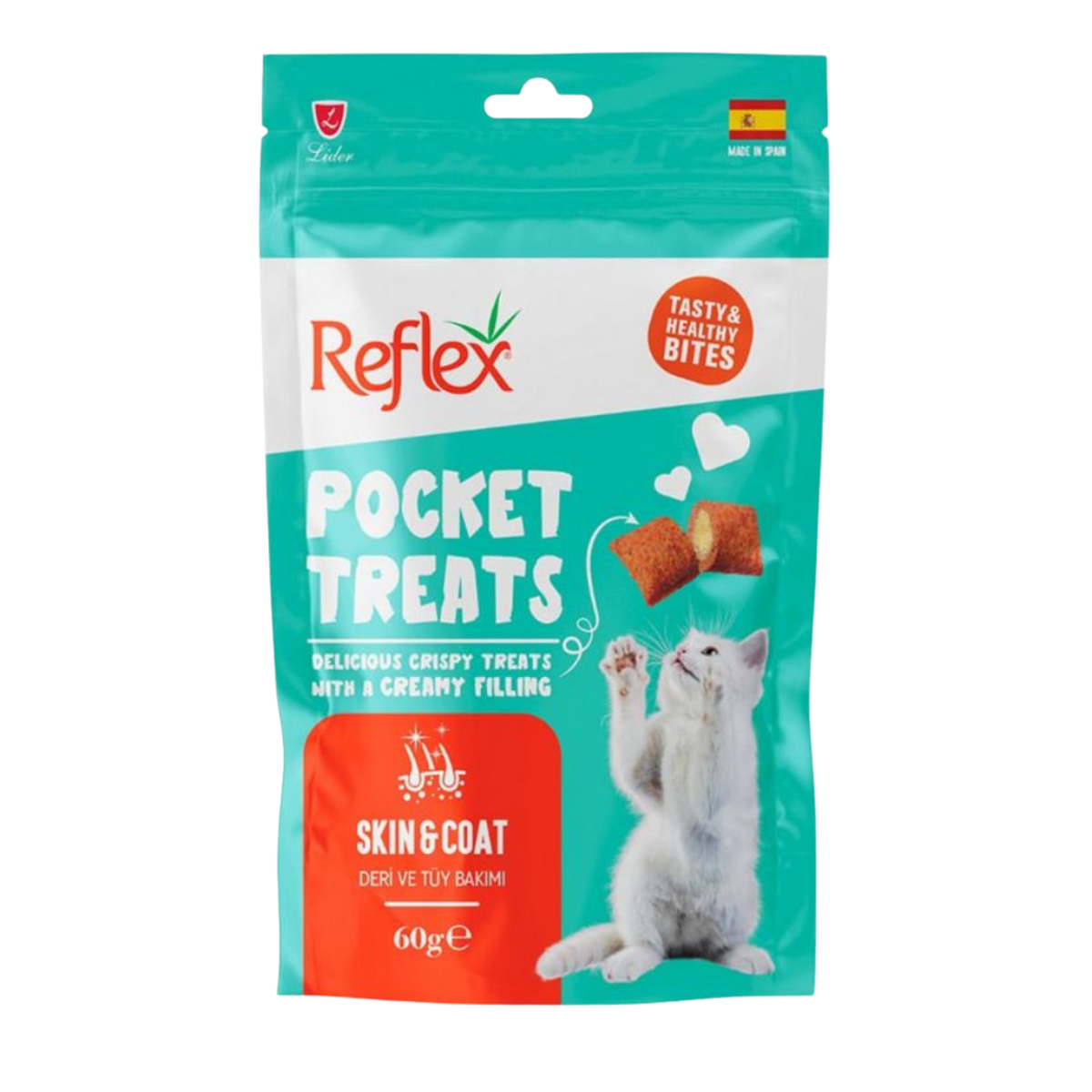 Reflex Cat Pocket Treats Skin & Coat 60g
