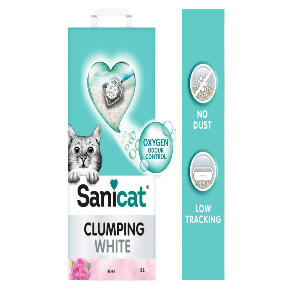 SaniCat Cat Litter Rose Petal Clumping 8L Petfast.shop Sanicat Box & Accessories & Litter Cat Kitten Litter petfast.shop Egypt PSA2383S Default Title 340.00
