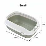 Small litter box with dimensions