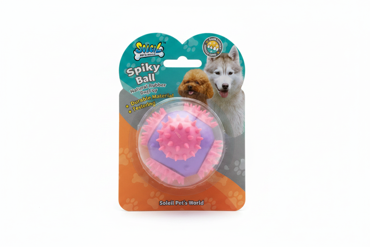 Spiky Ball Purple Pink - White Background