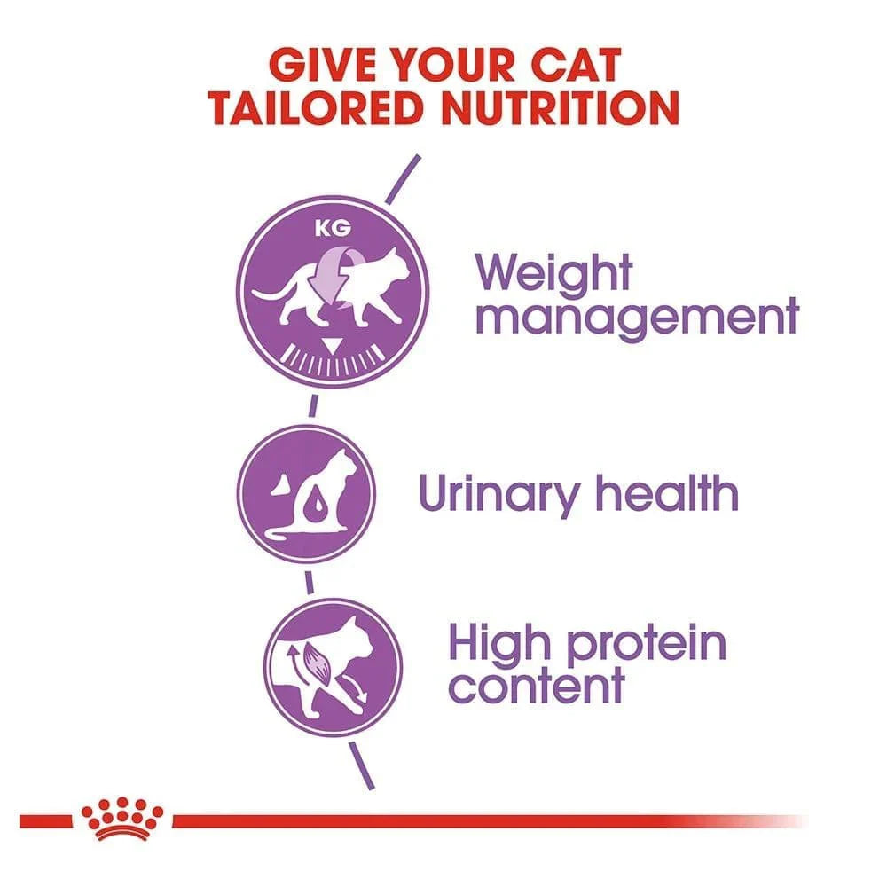 Royal Canin Sterilised 37 All Breeds Adult Cat Food.