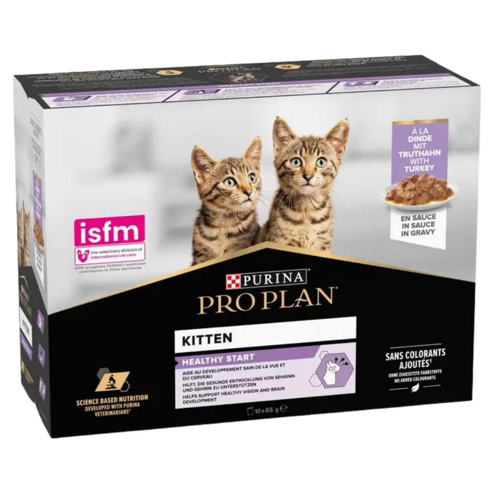 Package Pro Plan Nutrisavour Wet Food for Kittens with Tender Turkey in Gravy (10*85g)