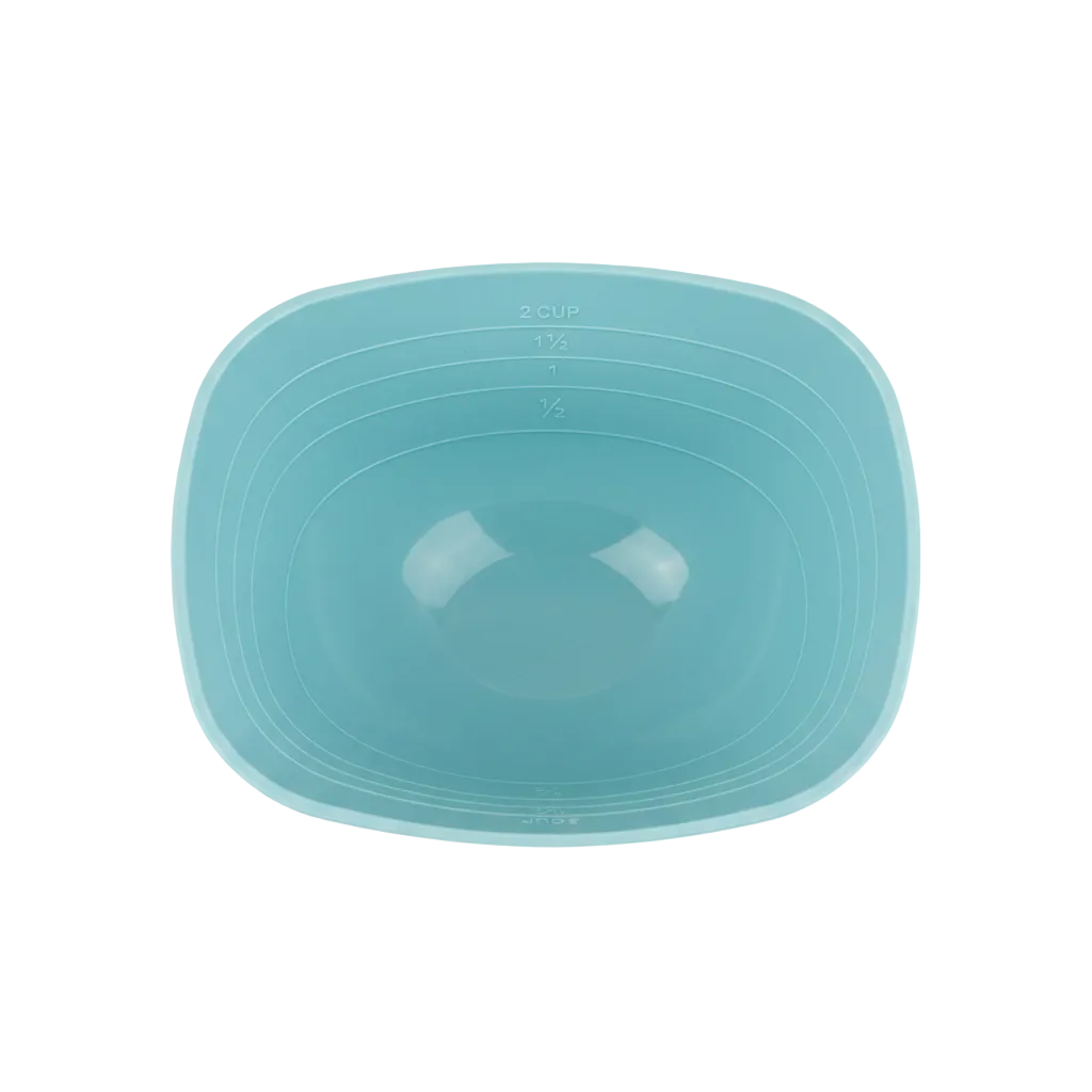 Teal Scoop Top Down