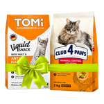 علبة TOMi وكيس Club 4 Paws فقط بنفس الترتيب والتفاصيل