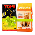علبة TOMi وكيس Vita-day فقط بنفس الترتيب والتفاصيل