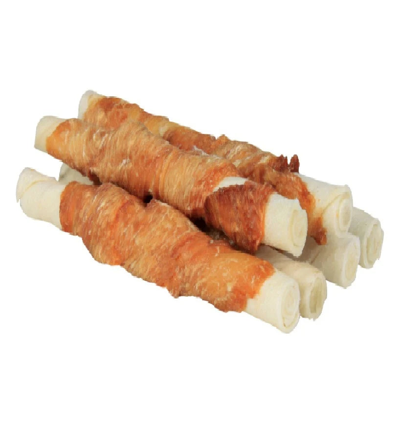 Trixie Denta Fun 6 Chicken Chewing Rolls Dog Chews 70g