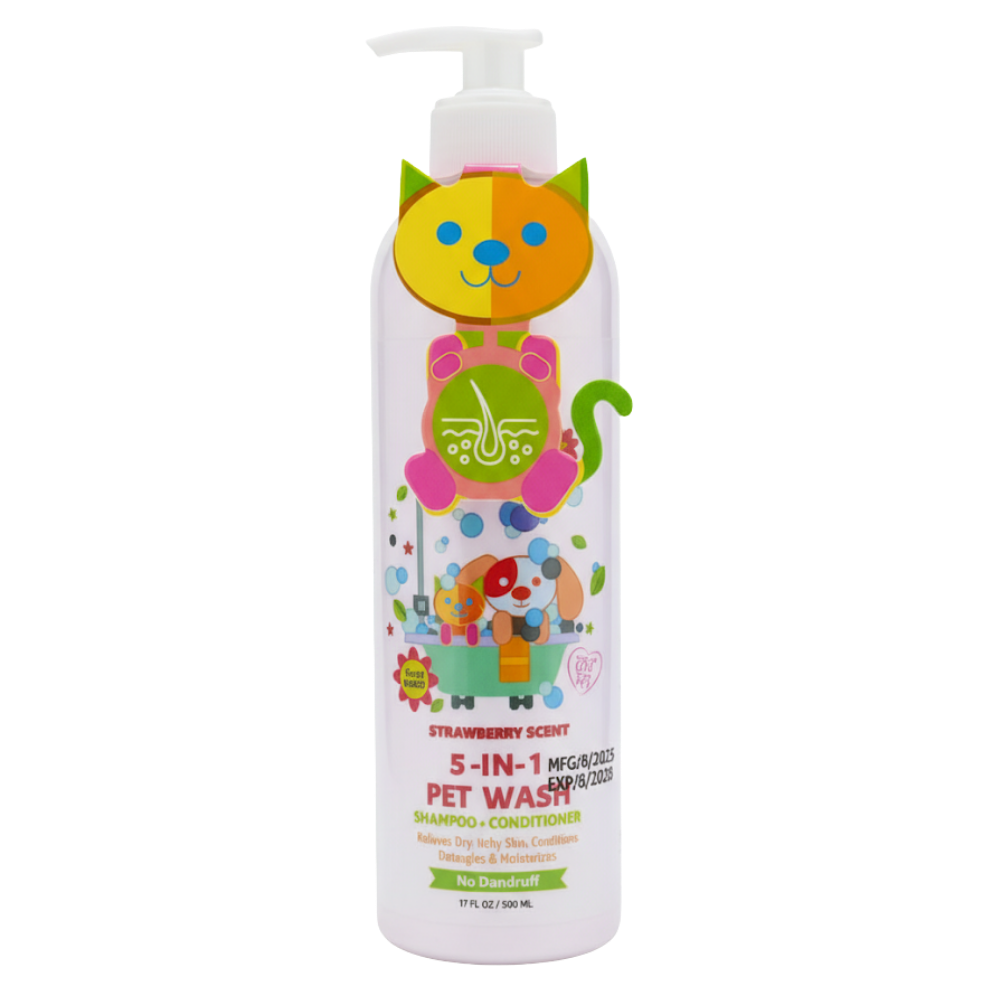 Pets Republic Anti Dandruff Shampoo 5 in 1 Strawberry500m.