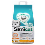 Sanicat Duo White Clumping Cat Litter Vanilla And Mandarin 10 L.