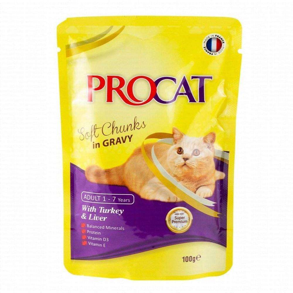 Procat Soft With Turkey And Liver 100g.