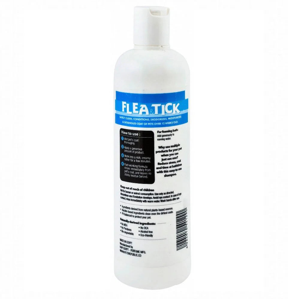 Pets Republic Flea & Tick Shampoo Coconut 500ml.