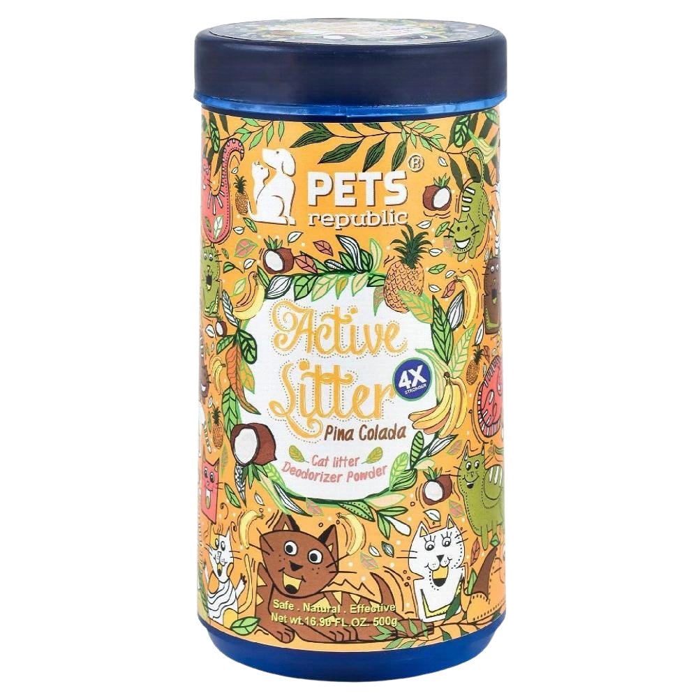 Pets Republic Active Cat Litter Deodorizer PowderPina Colada Scent 500 g.