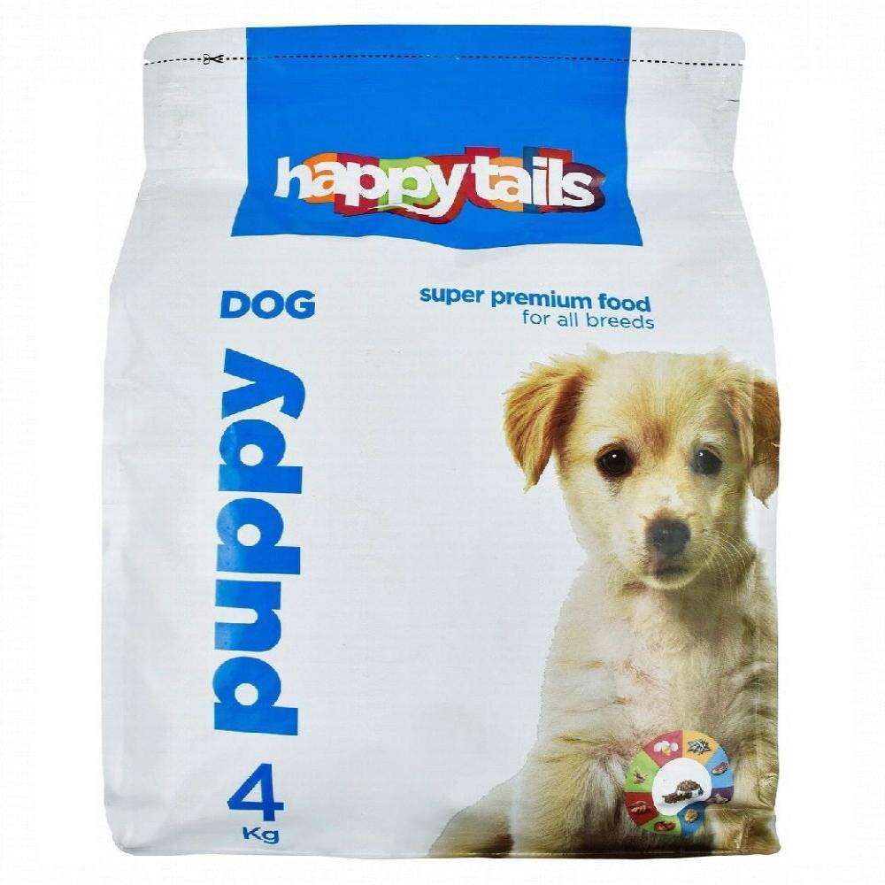 Happy Tails Dry Food For Puppies 4 kg.