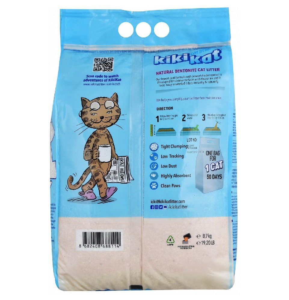 Kiki cat litter cleany scented 10L.