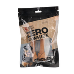 Zero Rawhide chicken knotted bone packaging on a white background