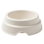 White Pet Food Bowl - White Background