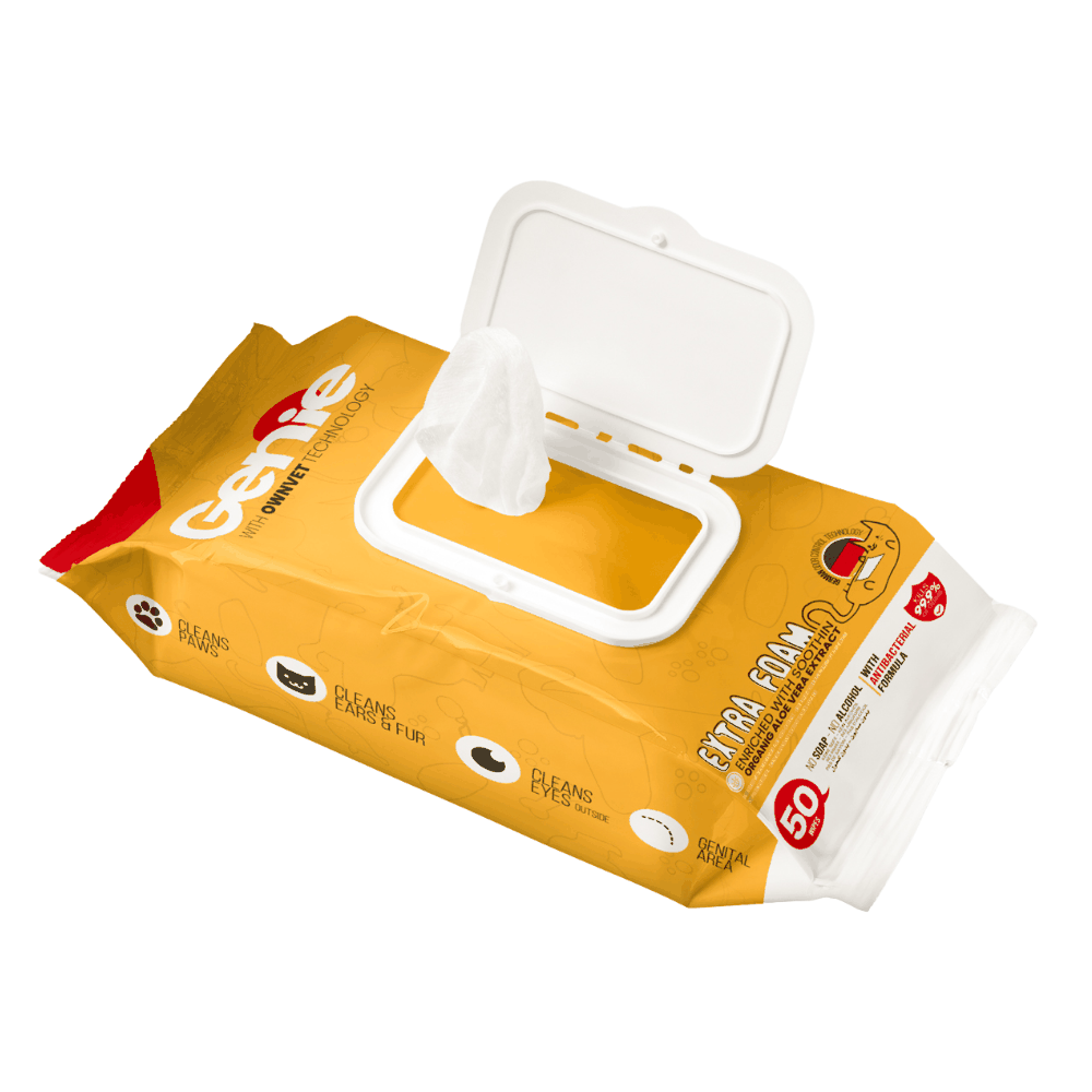 Genie Cats Wipes 50 Wipes