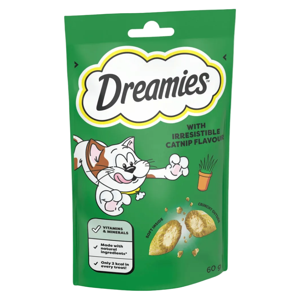 Dreamies Cat Treat with Irresistible Catnip Flavors 60g Petfast.shop Dreamies Best Seller Biscuit Treat Cat Treats petfast.shop Egypt PDR6942S Default Title 185.00