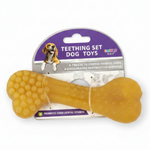 Yellow Bumpy Bone Toy - White BG
