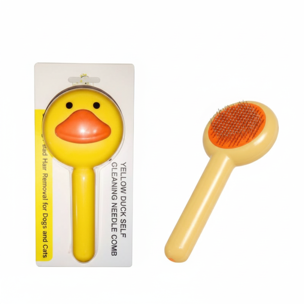 Duck-Shaped Pet Grooming Comb | For Cats & Dogs
