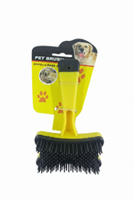 Yellow Pet Brush - White Background