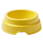 Yellow Pet Food Bowl - White Background