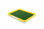 Yellow Pet Potty Tray - Front Angle