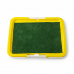 Yellow Pet Potty Tray - Top View